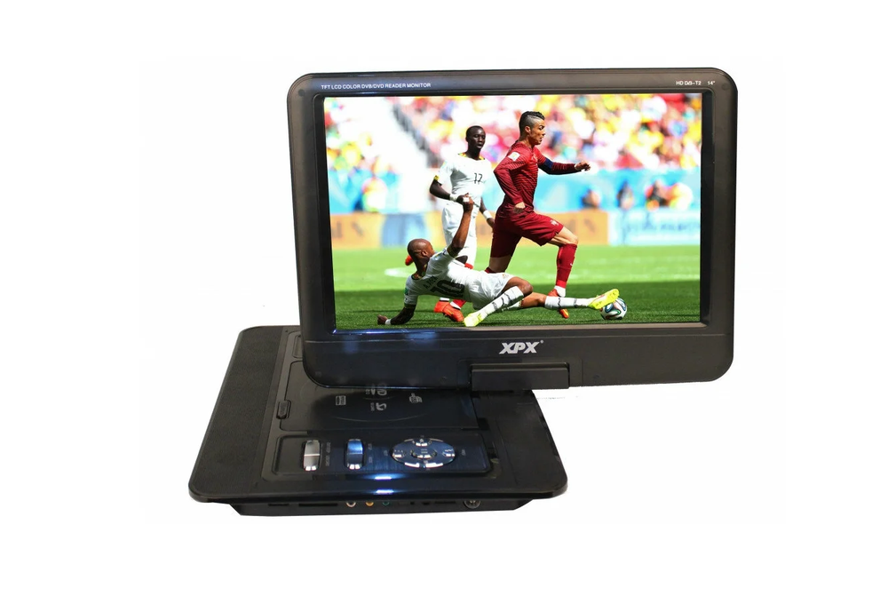 Портативный DVD плеер XPX EA-1369L с цифровым тюнером DVB-T2 14