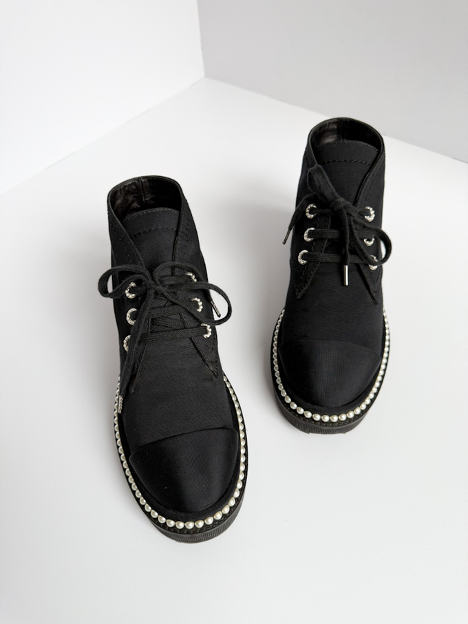 Текстильные ботинки Chanel, 38