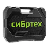 Набор инструментов, 1/2", 3/8", 1/4", пластиковый кейс 172 предм. Сибртех — фото 6