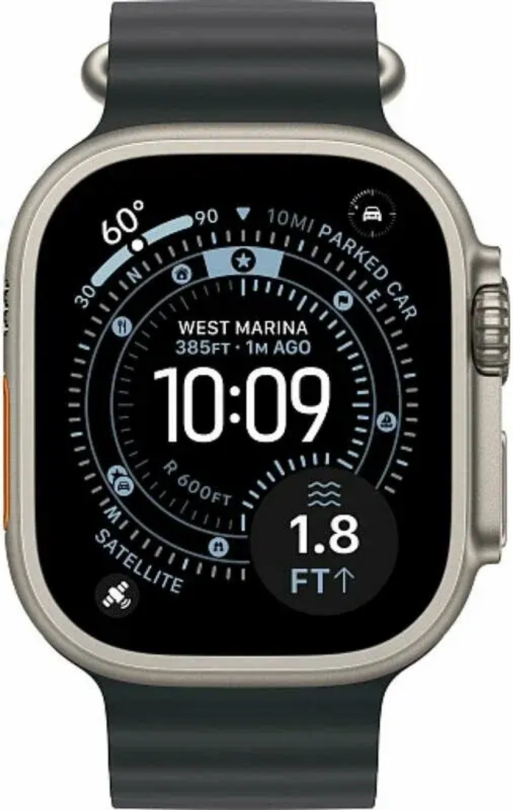 Умные часы Apple Watch Ultra 3, 49 мм, Natural Titanium Black Ocean Band