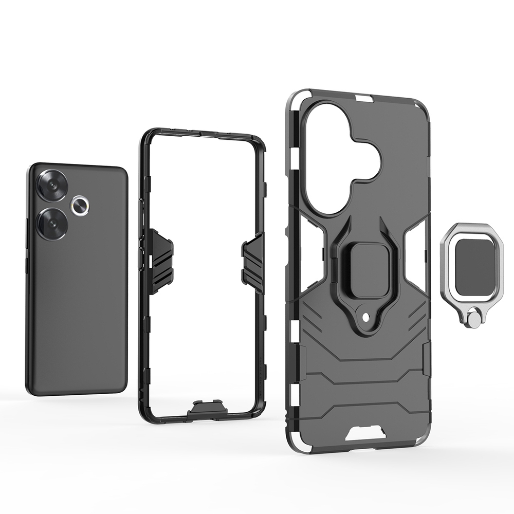 Противоударный чехол с кольцом Panther Case для Poco F6