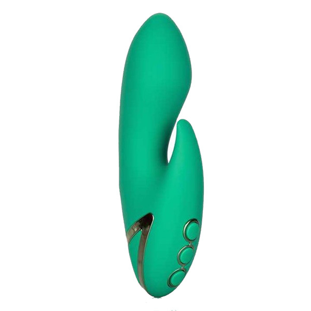 Зеленый вибромассажер-кролик 15см California Exotic Novelties Sierra Sensation SE-4349-15-3