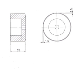 Матрица круглая HI-PRO для прессов GEKA No.8 HKM, FABTEC Q35Y, D=6 мм