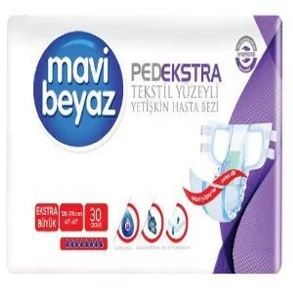 Подгузники для взрослых MAVI BEYAZ - р.XL (120-170 см/30шт.), артикул 153021