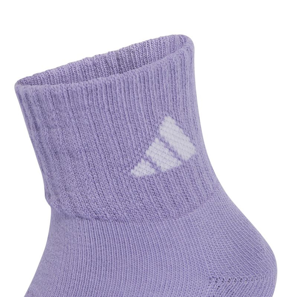 Теннисные носки Adidas Kids Cushioned Ankle 3P — magic lilac/white/clear pink