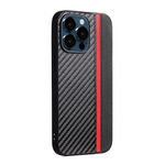 Чехол для iPhone 13 Pro, карбоновый , 012465 Красный