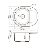 кухонная мойка Omoikiri Sakaime 60E-WH Tetogranit/белый