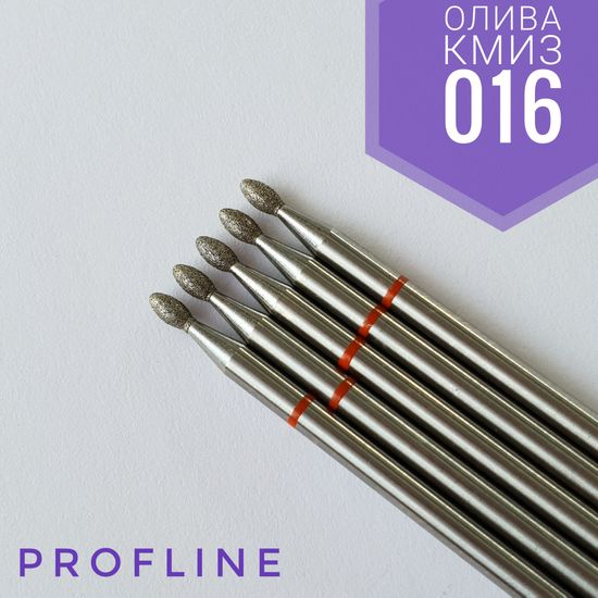 Алмазная насадка Олива 016, красная насечка, Казань КМИЗ