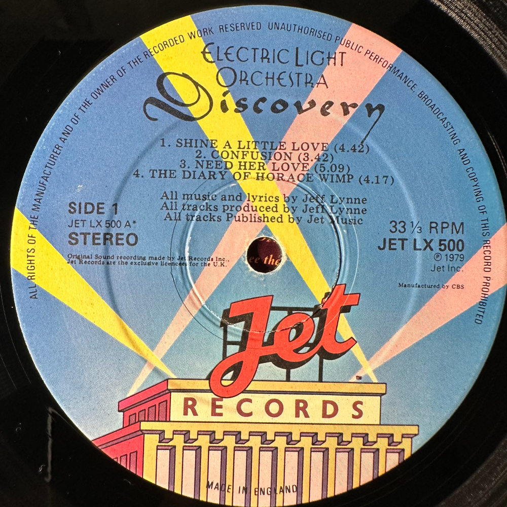Electric Light Orchestra ‎– Discovery (Англия 1974г.)