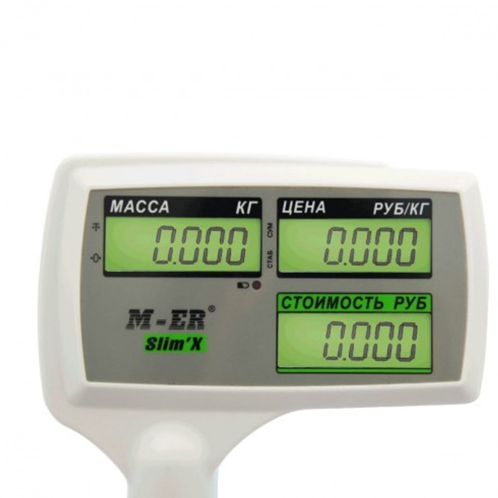 Торговые настольные весы M-ER 326 ACPX-15.2 Slim'X LCD Белые