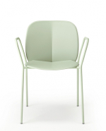 Кресло пластиковое Scab Design Mentha Go Green, зеленый шалфей