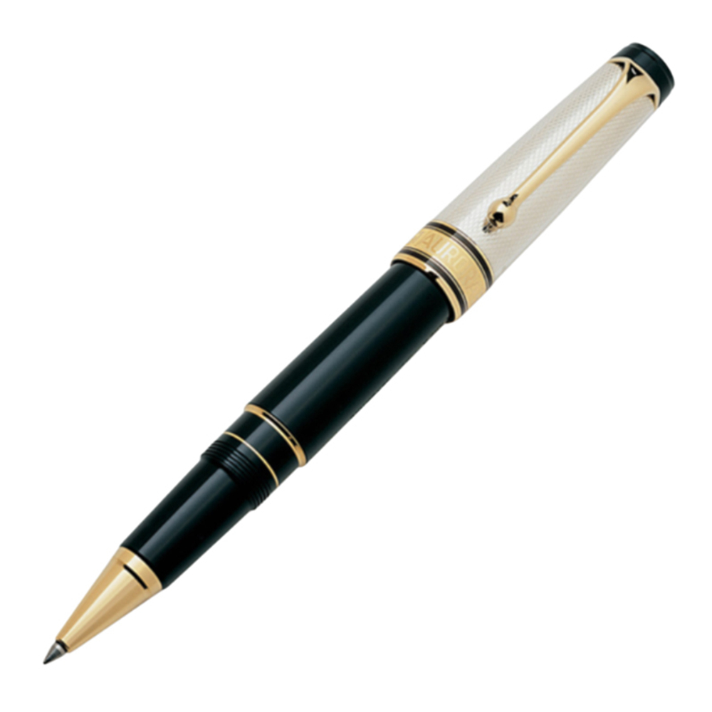 Ручка-роллер Aurora Optima Barley Solid Silver, в подарочной коробке