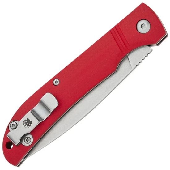 Складной нож Bear & Son Slip Joint D2, рукоять красный G10