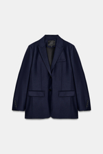 ПРЯМОЙ БЛЕЙЗЕР ИЗ СМЕСОВОЙ ШЕРСТИ — ZW COLLECTION — ZARA