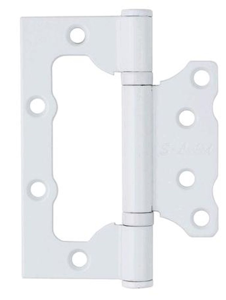 Петля  БЕЗ ВРЕЗКИ  S-Locked накл. B MWh  белый мат.  (цена за 2шт) 100*75* 2,5мм / 121503