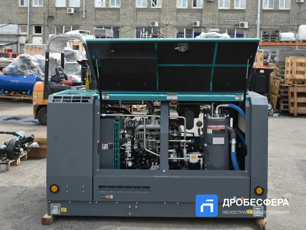 Дизельный винтовой компрессор MB190D MasterBlast передвижной