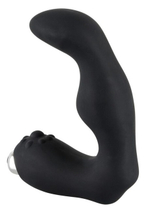 Вибромассажер простаты эргономичной L-формы Prostate Vibrator by Rebel (Цвет: черный)