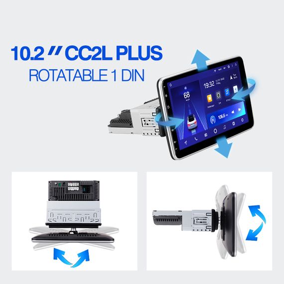 TEYES монитор CC2L PLUS 10" 232 1din (на шарнире)