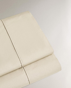 ZARA HOME (300 НИТЕЙ) ПРОСТЫНЯ ИЗ ХЛОПКА ПЕРКАЛЬ, ЭКРЮ