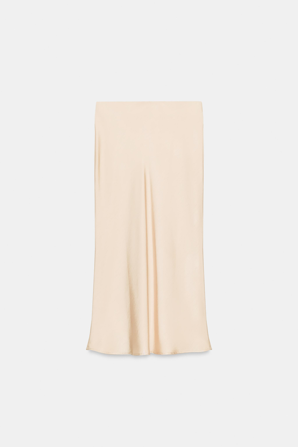 АТЛАСНАЯ ЮБКА МИДИ С УЗЛОМ — ZARA