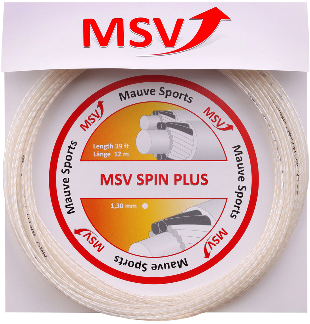 Струны теннисные MSV Spin Plus (12 m) - white