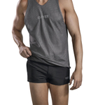 Черно-серая двусторонняя мужская майка Fit Tank-top (Размер: M) (Цвет: разноцветный)