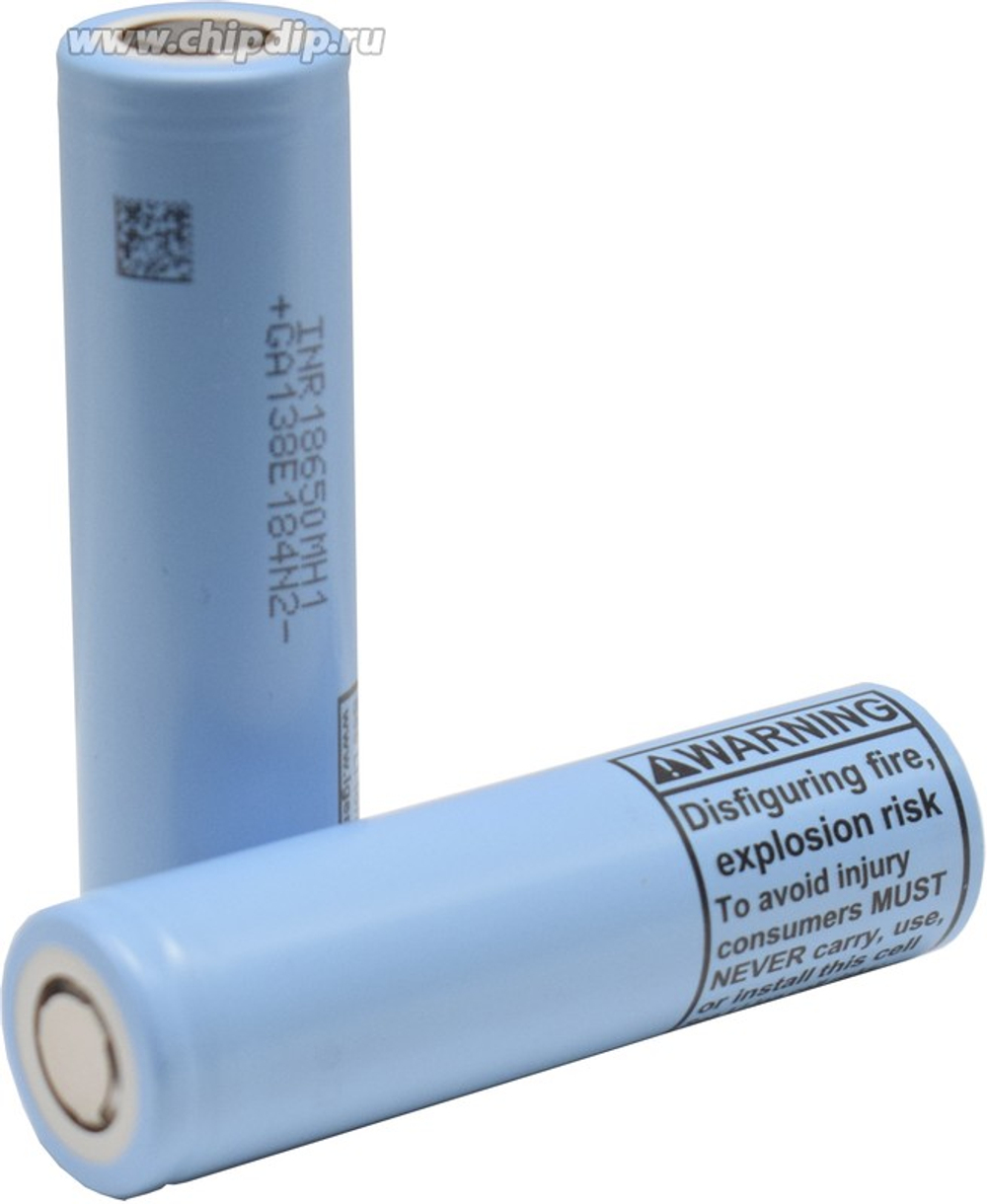 LG Li-ion INR18650MH1 (3.65 V, 3.2 Аh, 10A)