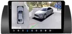 Магнитола для BMW X5 E53 2000-2007, 5 E39 1996-2003 (без штатного усилителя) - FarCar BX395/707M-360 монитор 9.5" 2K QLED на Android 13, Быстрая, CarPlay, 4G SIM-слот, 4 камеры в комплекте