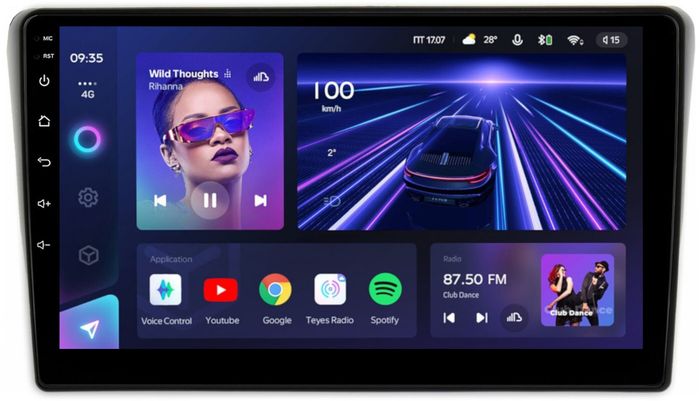 Магнитола для Toyota Avensis T250 2003-2009 (рамка черная) - Teyes CC3 на Android 10, Быстрая, QLED, CarPlay, 4G SIM-слот