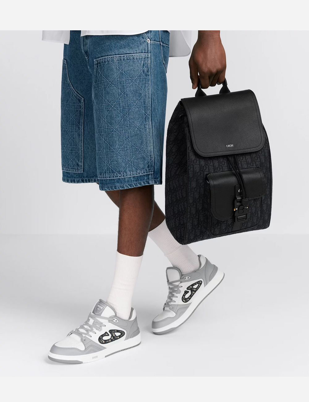 Рюкзак Dior Saddle Backpack "Black"
