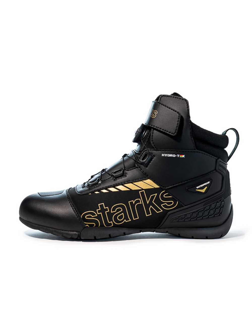 Мотокроссовки STARKS WATERPROOF RS-2 WP Черно-золотые 45
