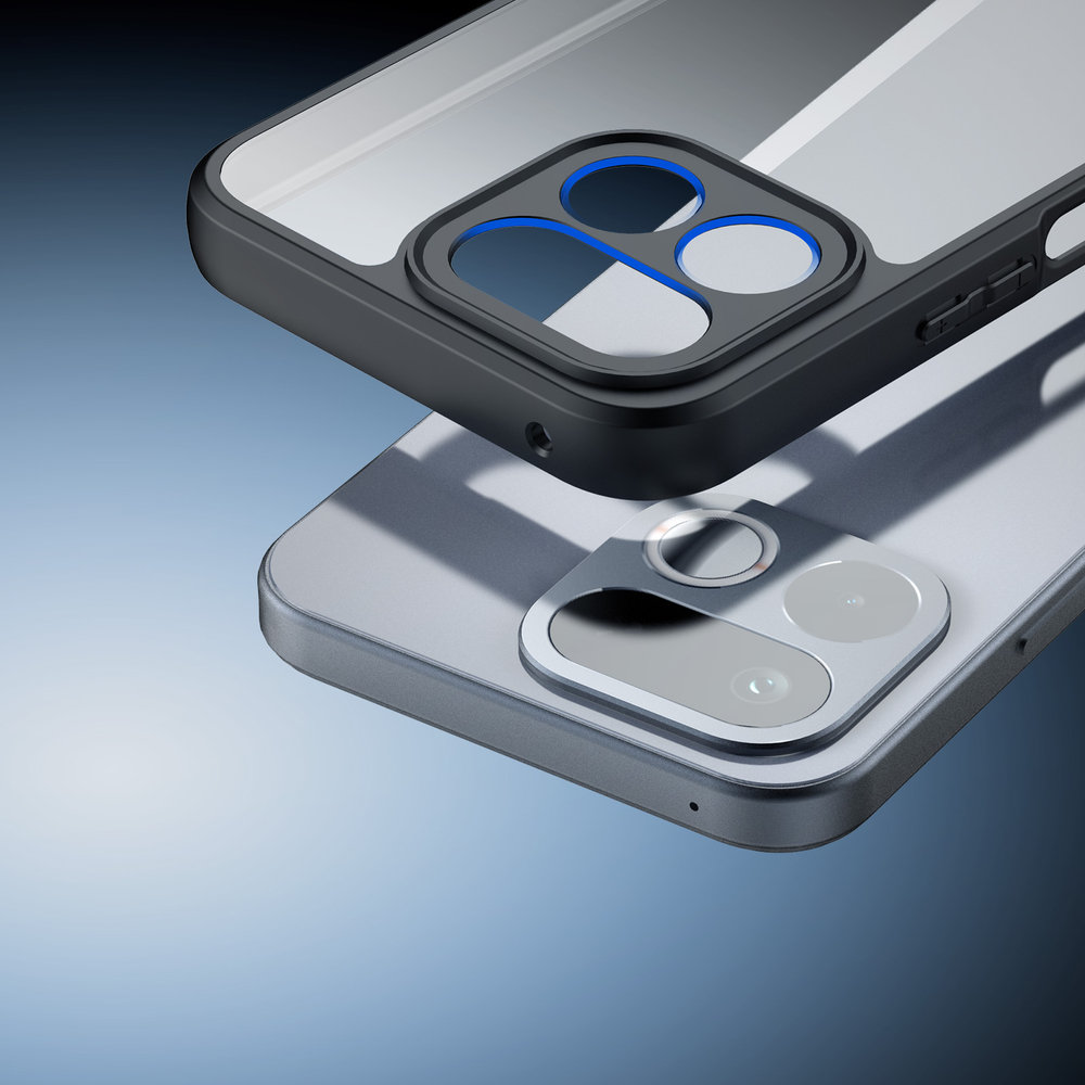 Чехол прозрачный с черными рамками для Realme 16T, серия Aimo Series Case от Dux Ducis