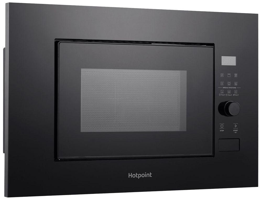 Встраиваемая микроволновая печь СВЧ Hotpoint MF20G BL H, черный