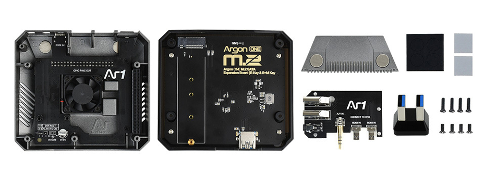 Корпус Argon ONE M.2 для Raspberry Pi 4b