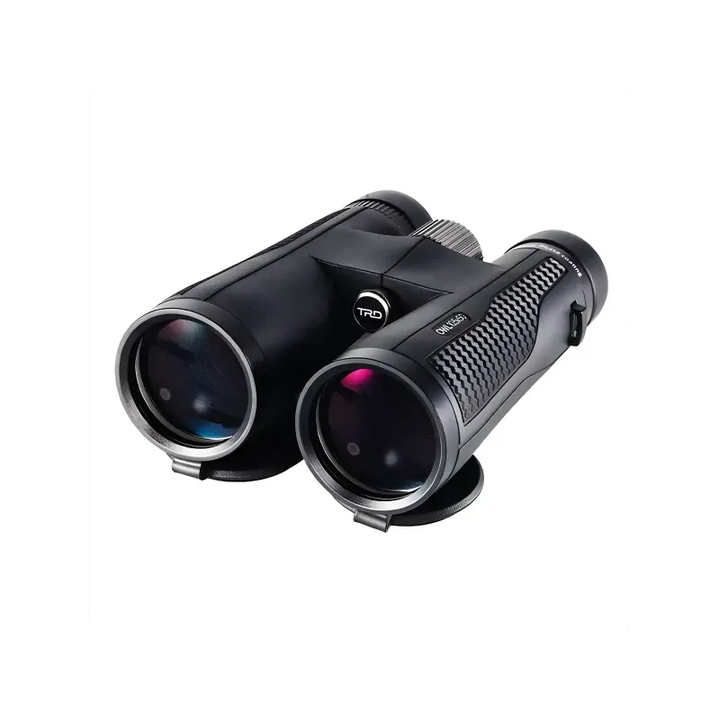 Бинокль TRD OWL 10.5x50 вид спереди с темным корпусом и текстурой