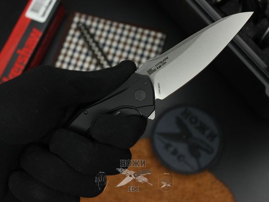 Складной нож KERSHAW Bareknuckle 7777BLKSW c клинком из стали CPM-20CV, рукоять алюминий