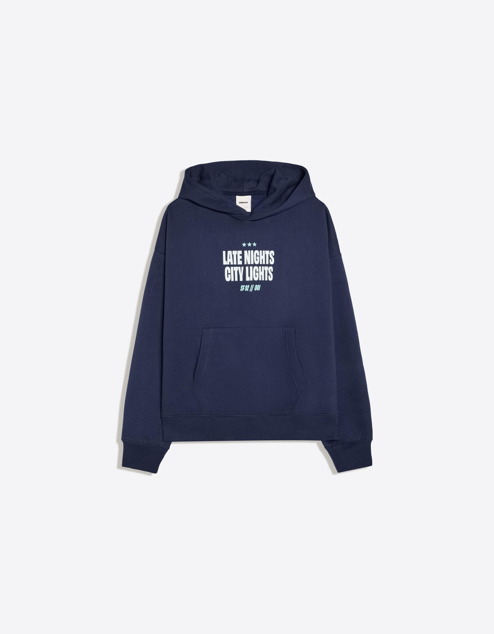 Мужское худи с принтом, арт. 3370/190 - BERSHKA
