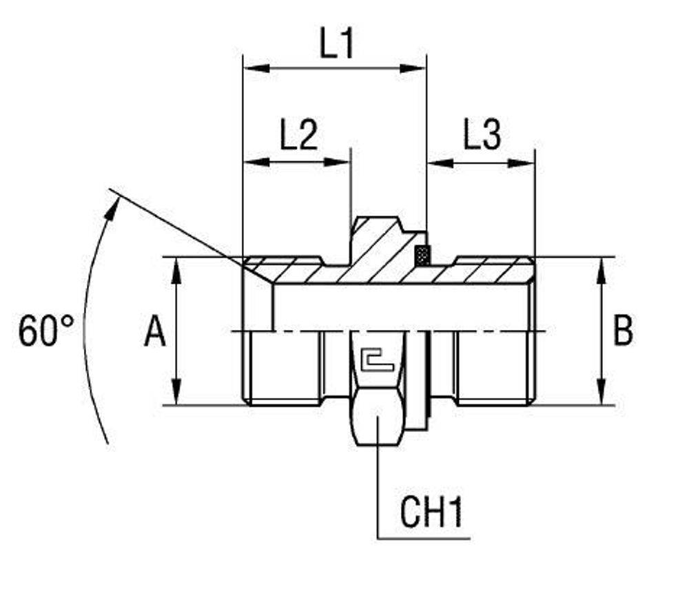 Штуцер FE BSP 3/4 - BSP 3/4