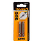 TOLSEN (TT20327) Набор вставок (бит) торцевых 1/4", Torx, T40, 50 мм, 2 предмета