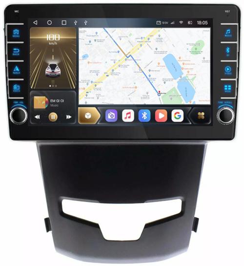 Магнитола для SsangYong Actyon II 2013-2021 - Kuberg SF-9082 (кнопки и крутилки), Android 12, Быстрая, CarPlay, 4G SIM-слот