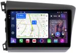 Магнитола для Honda Civic 9 седан 2012 левый руль - FarCar S500-TS10 монитор 9.5" QLED на Android 14, Быстрая, CarPlay, 4G SIM-слот