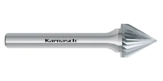 Борфреза твердосплавная Karnasch форма E, 6х10х6х50 мм, насечка HP-6, покрытие Blue-Tec, арт. 11.5044-020