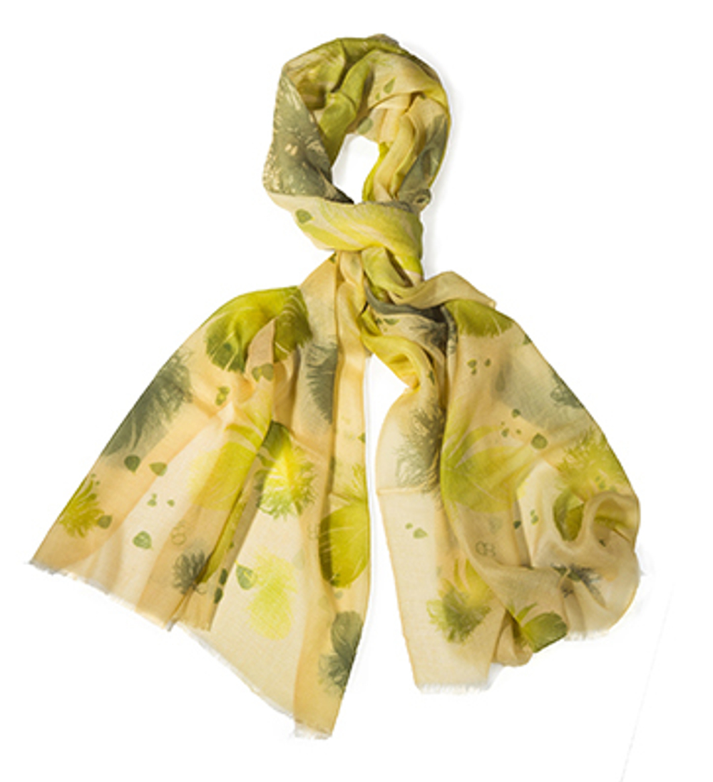 Шаль FEATHER GREEN Шаль Blues Cashmere 70x200 Зеленый