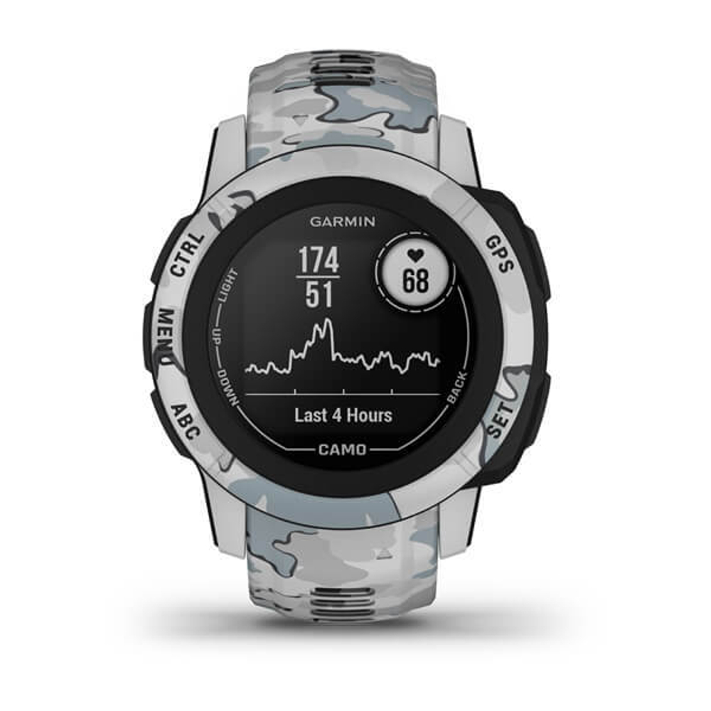 Смарт-часы Garmin Instinct 2S, Camo Edition, Mist Camo, WW, серый камуфляж, 010-02563-03