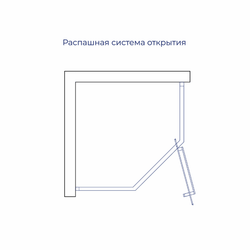 Душевой уголок RGW HO-084Gb (Матовое-Сатинат, 1000x1000)
