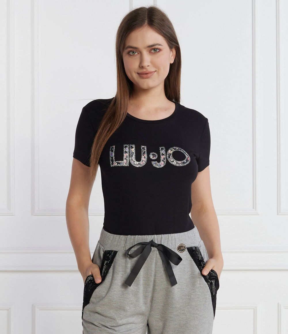 Футболка Liu Jo Rose - черный(5F3116 J5360)