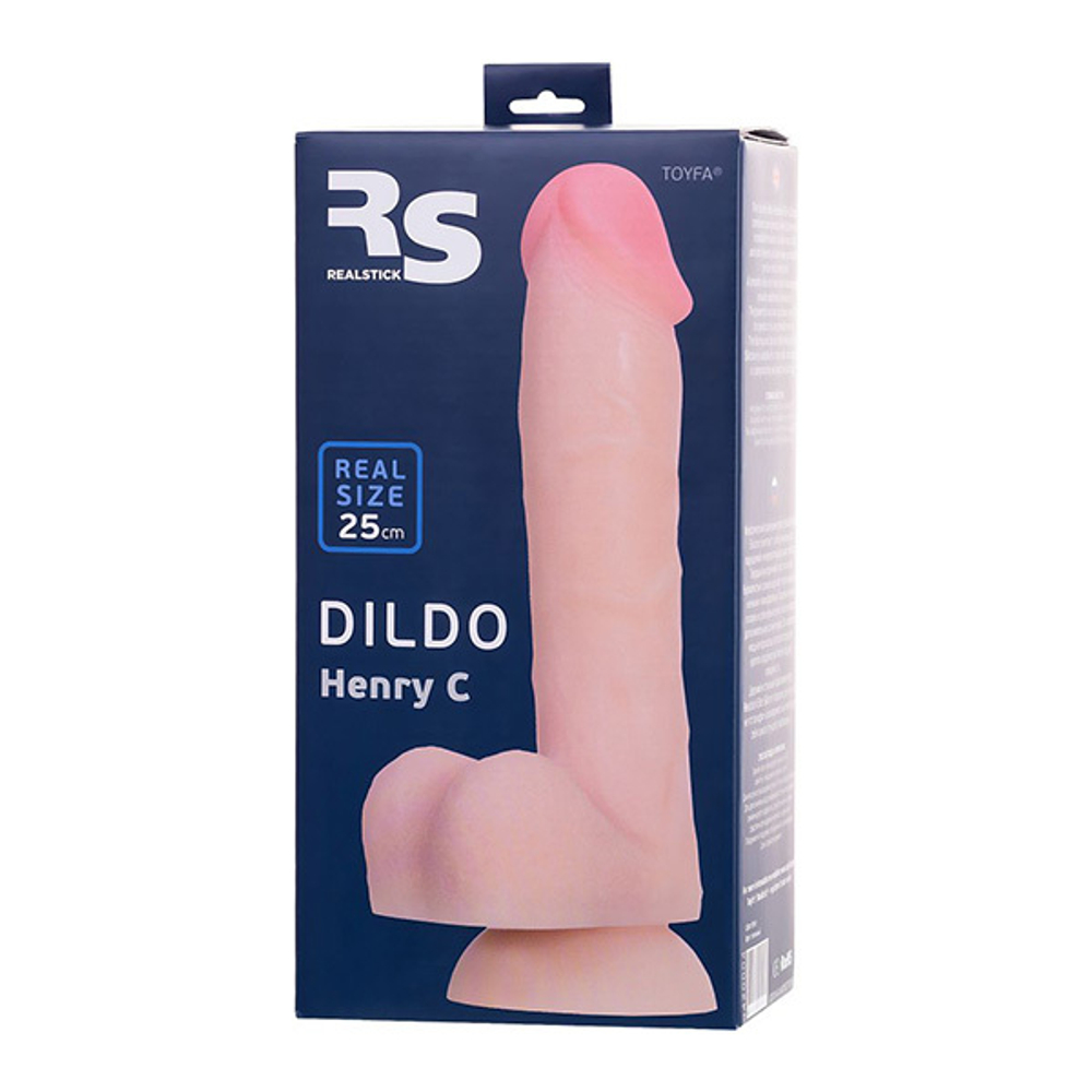 Телесный фаллоимитатор 25см ToyFa RealStick Silicone Henry 9420004
