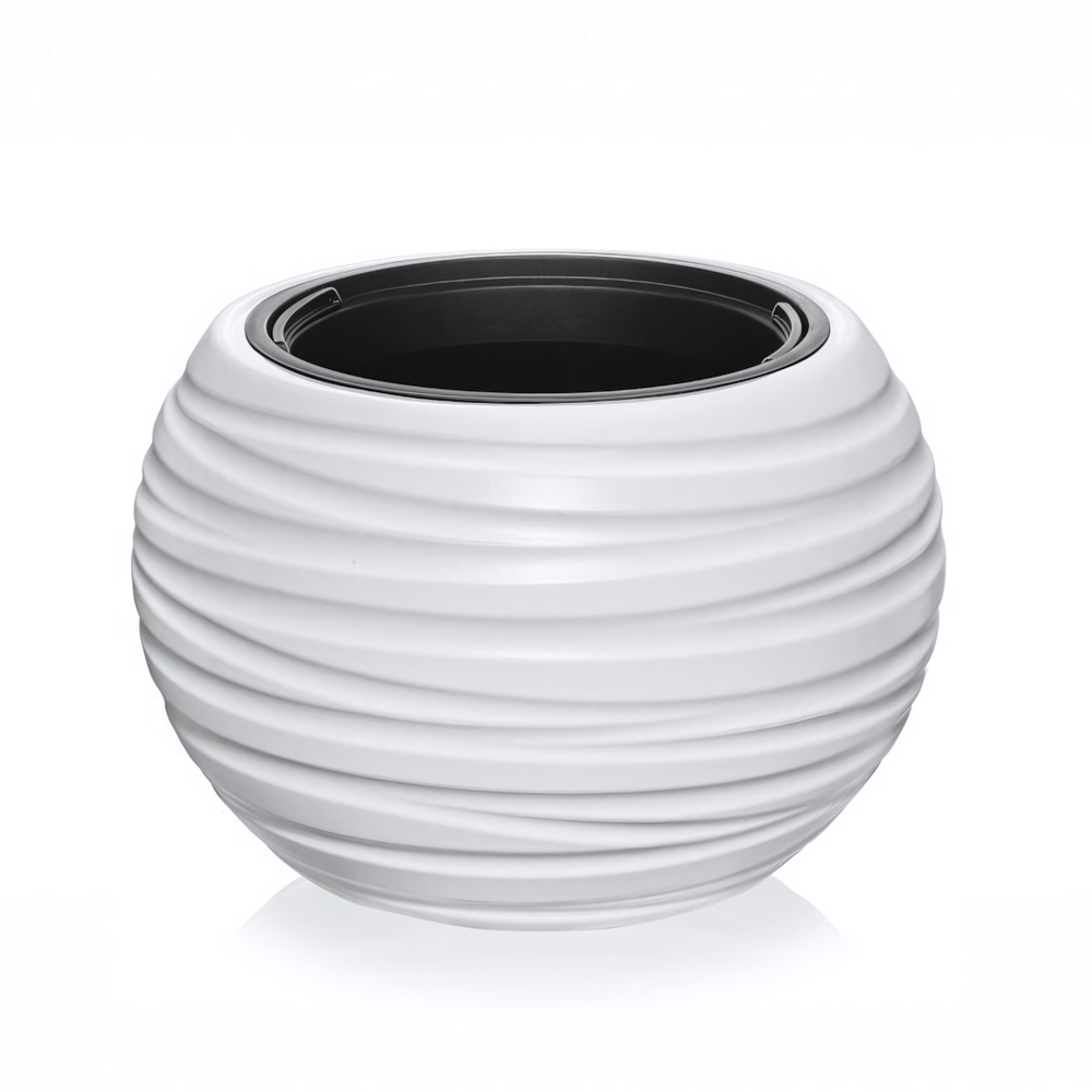 Кашпо "Luna" V=36л D435 mm со вставкой V=9л цвет в ассортименте