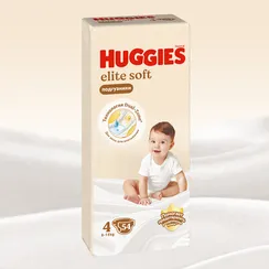 Подгузники Huggies Elite Soft 4 (8-14 кг) 54 шт.