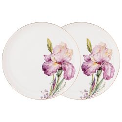 НАБОР ТАРЕЛОК ОБЕДЕННЫХ LEFARD "IRISES" 2 ШТ. 23 СМ (КОР=16НАБ.)